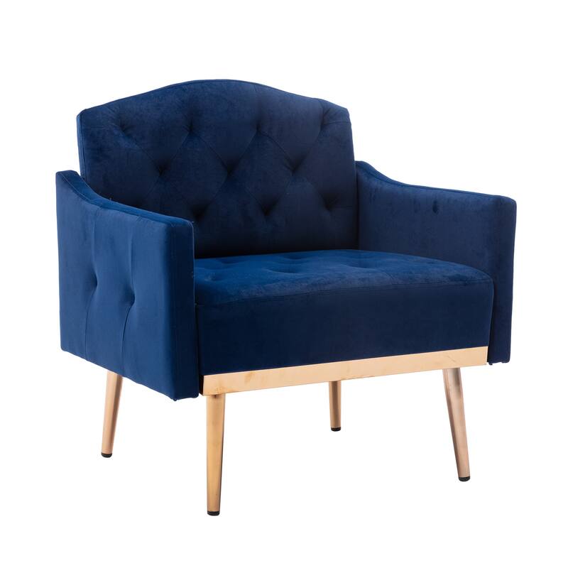 Tufted Decorative Fabric Armchair