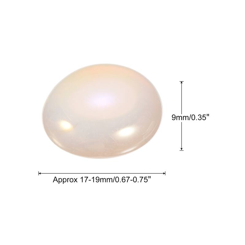 Decorative Flat Ceramic Marbles 17-19mm Rock Vase Filler