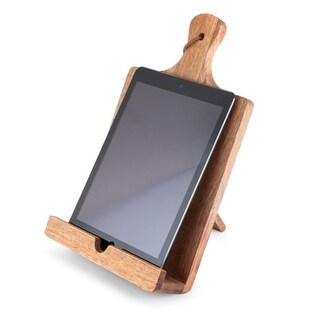 Rustic Farmhouse™ Acacia Wood Tablet Cooking Stand by Twine - Bed Bath ...