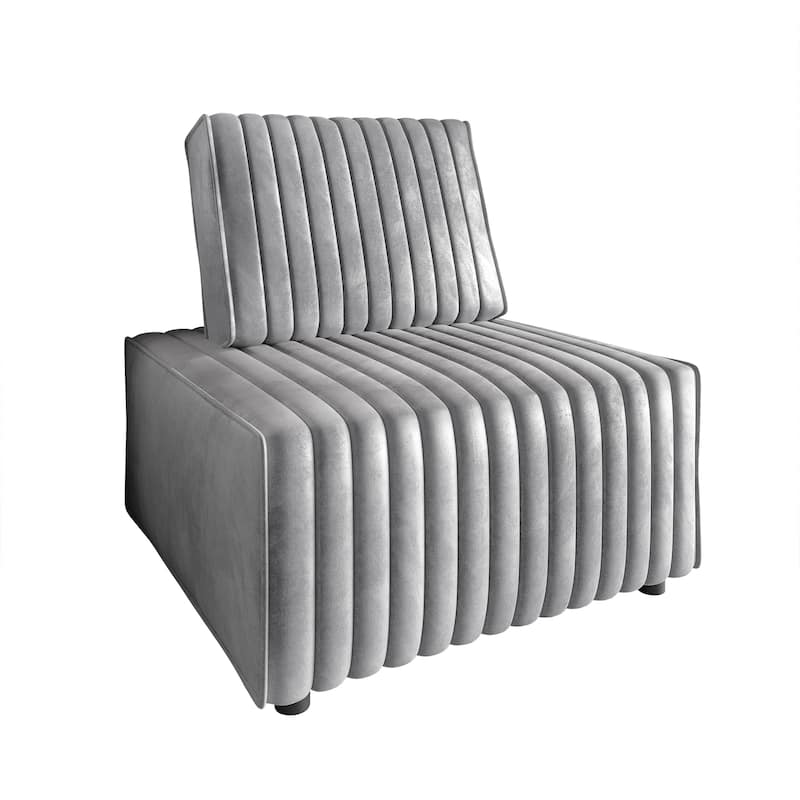 CraftPorch Contemporary Clean-Line Linen Upholstered Chair