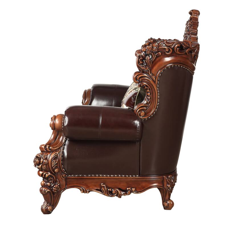 Stefan Espresso and Walnut with 3-Pillows