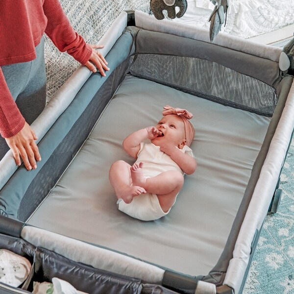 Chicco Lullaby Zip All-in-One Portable Playard, Driftwood