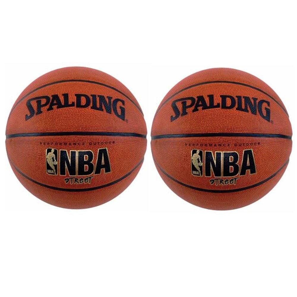 Shop Spalding 29 5 Inch Nba Street Basketball 2 Pack Overstock