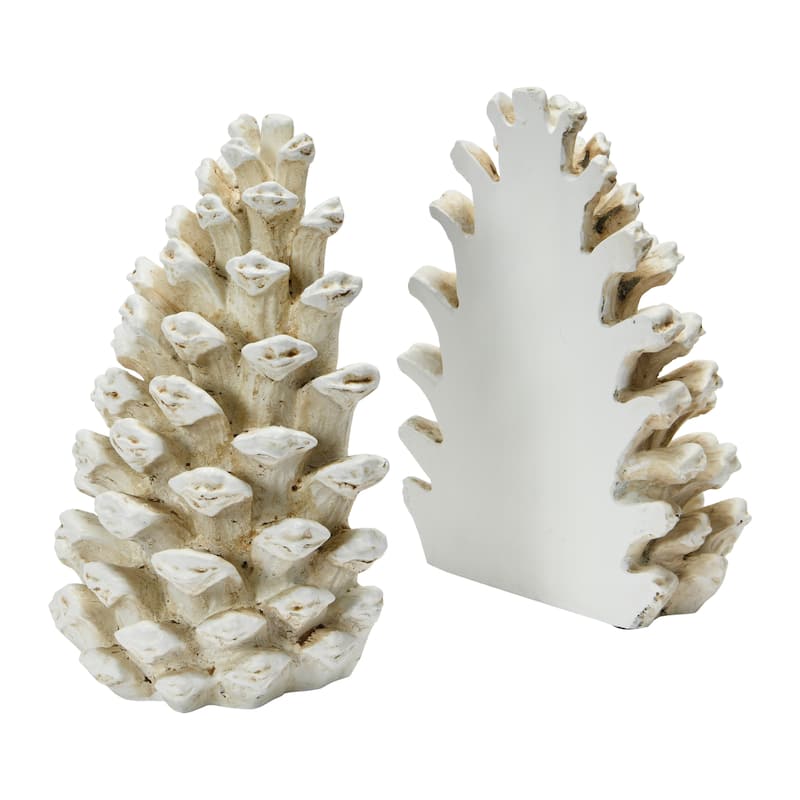 Pinecone Shaped Resin Bookends (Set of 2 Pieces)