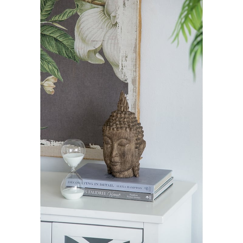 Set of 2, 8" Ferdinand 30-Minute Hourglass, White Sand