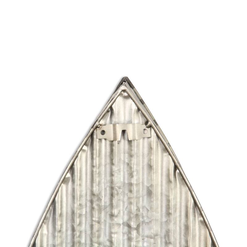 10.5" Gray and Brown Wall Hanging Boat with Shelves