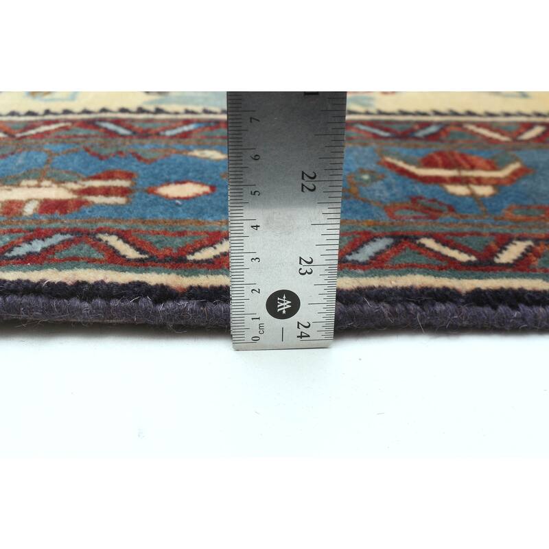 ECARPETGALLERY Hand-knotted Kayseri Vintage Cream Wool Rug - 5'5 x 7'7