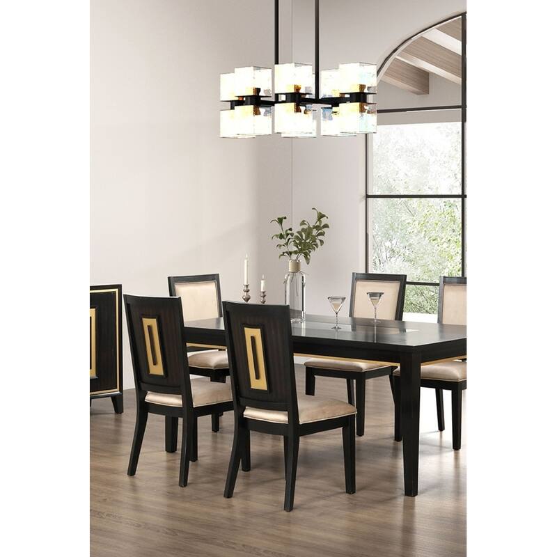 Contemporary Set of 2pc Dining Side Chairs Kitchen Dining Room Furniture