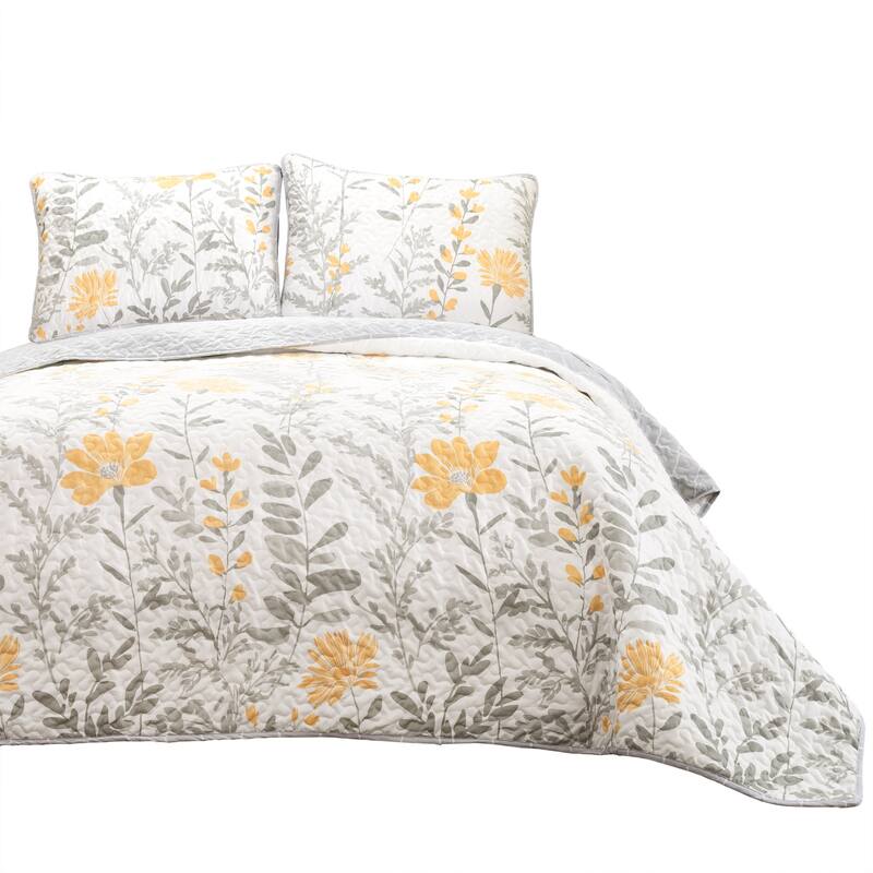 Lush Decor Copper Grove Patos Reversible 3-piece Quilt Set