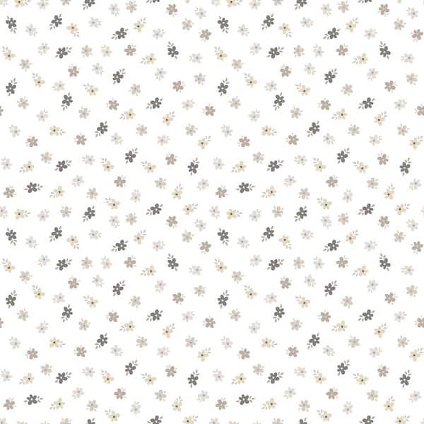 slide 2 of 5, Galerie Wallcoverings Little Explorers 2 Five Leaf Flower Non-woven Matte Wallpaper Roll 33 feet x 21 inches - Beige