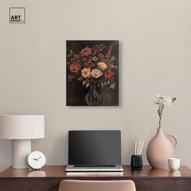 Smoldering Bouquet Canvas by Art Remedy, Gallery Wrapped