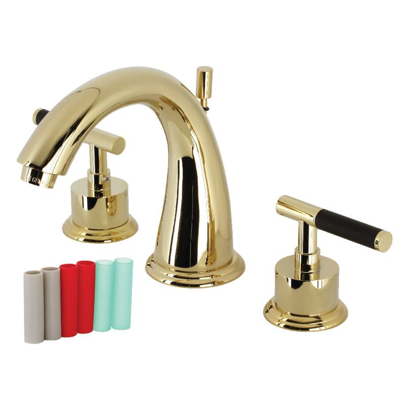 Kingston Brass Kaiser 1.2 GPM Widespread Bathroom Faucet with Pop-Up