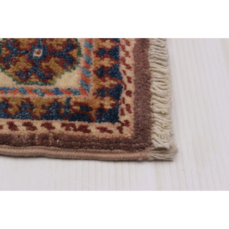 ECARPETGALLERY Hand-knotted Uzbek Ghazni Brown Wool Rug - 2'8 x 3'9