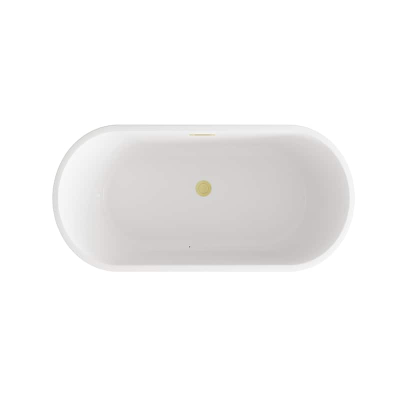Odell Soaking Bathtub in Glossy White