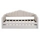 preview thumbnail 4 of 35, Elegant design,Twin size Upholstered Daybed with Trundle ,Velvet Sofabed with USB Charging Ports,No Box-spring Needed