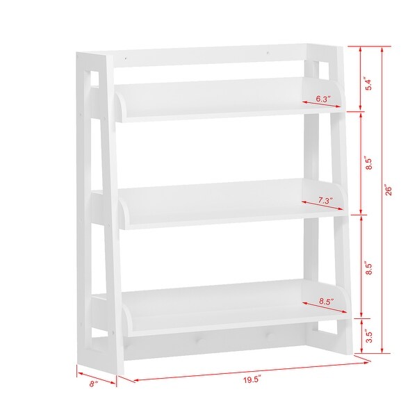 white shelf with hooks for bathroom