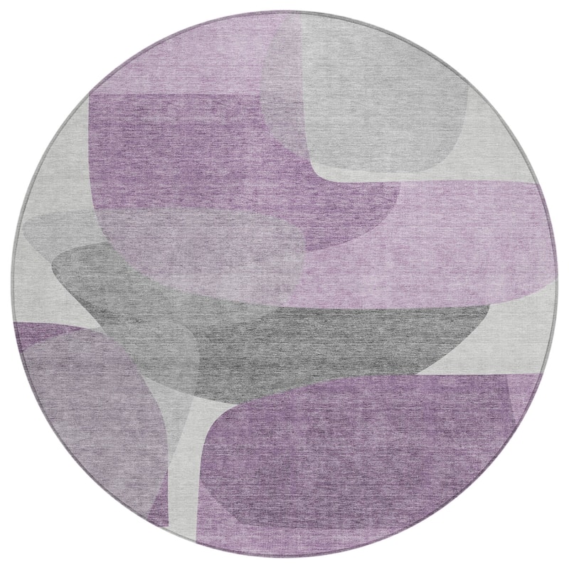 HomeRoots Abstract Transitional Rectangle Outdoor Rug