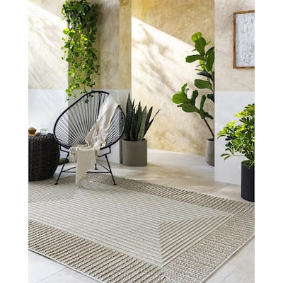Livabliss Rockport Modern Border Area Rug