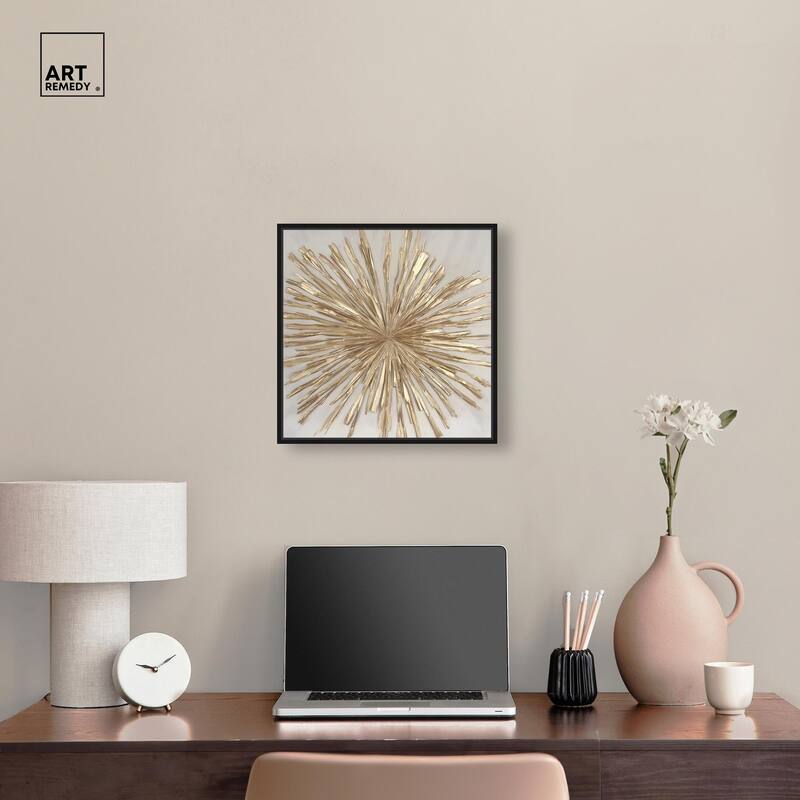 Golden Zenith Canvas by Art Remedy
