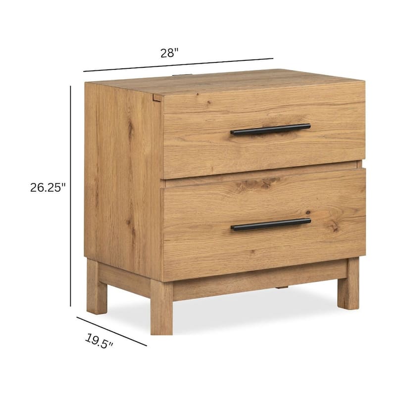 Magnussen Home Davenport Rustic Caramel Drawer Nightstand