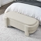 preview thumbnail 6 of 9, Chenille Upholstered Bench