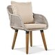 preview thumbnail 13 of 18, 5 Pieces Patio Furniture Chair Sets, Patio Conversation Set With Wicker Cool Bar Table,Ottomans,Outdoor Furniture Bistro Sets