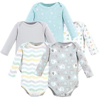Luvable Friends Long-Sleeve Bodysuits, 1-Pack, Gray | Baby and Toddler