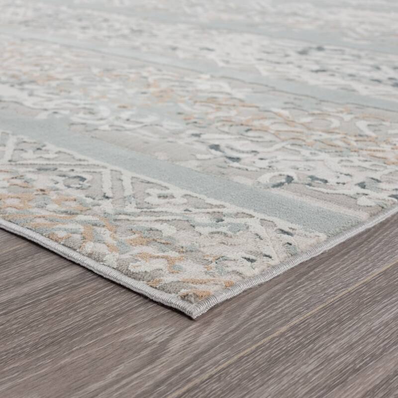 Tawu Distressed Abstract Area Rug By HomeRoots - 9' x 12'