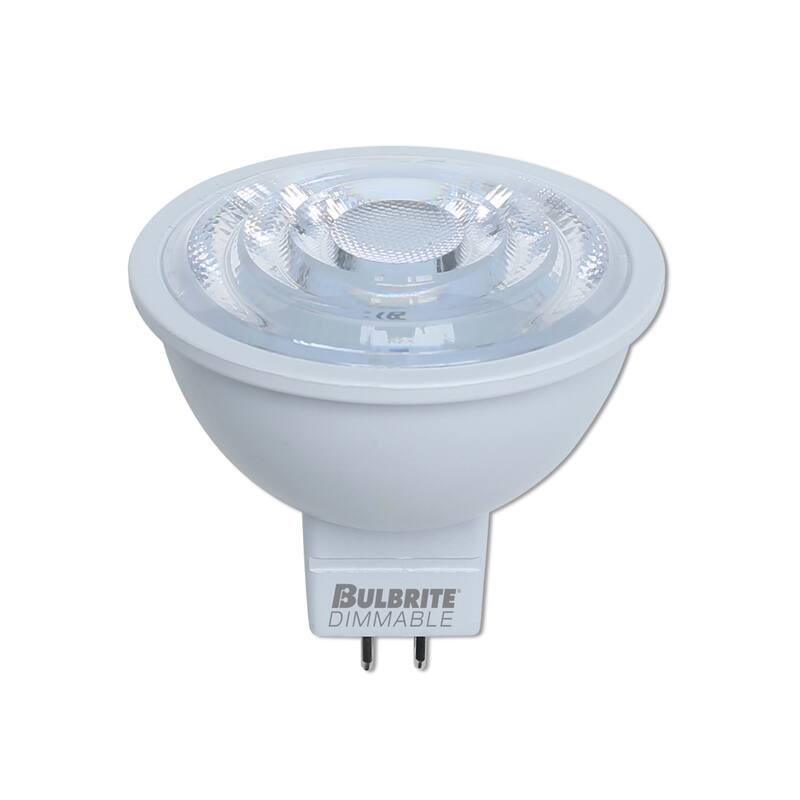 Bulbrite Pack of (4) 6.5 Watt Dimmable Flood MR16 Bi-Pin (GU5.3) LED Light Bulb - 2700K (Warn White Light), 500 Lumens - Warm White Light