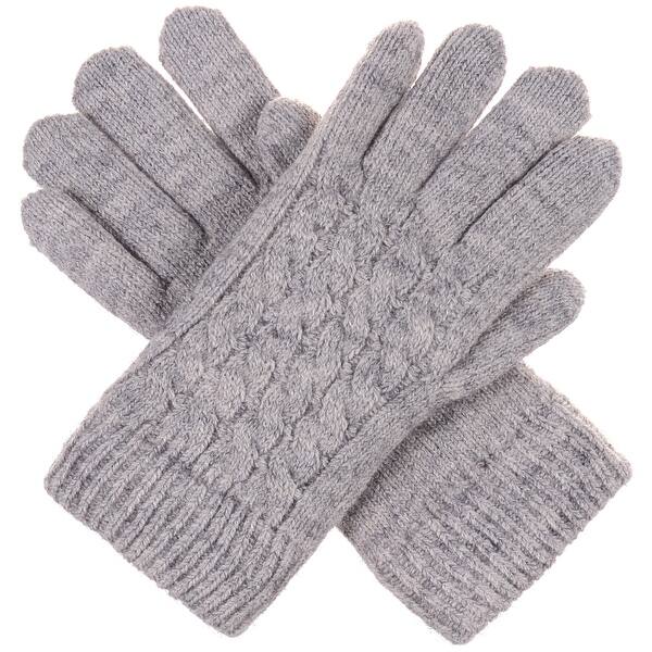 slide 1 of 56, Women's Winter Classic Cable Ultra Warm Plush Fleece Lined Knit Gloves