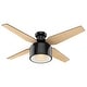 preview thumbnail 2 of 19, Hunter 52" Cranbrook Ceiling Fan with LED Light Kit and Remote - Mid-Century Modern, Low-Profile