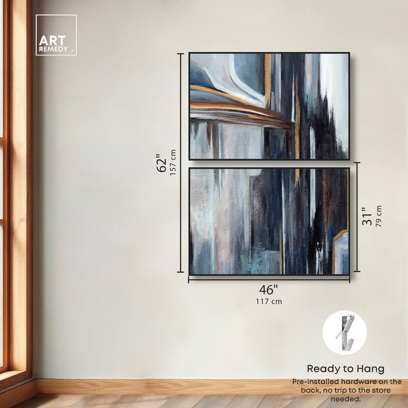 Aftereffect Canvas Set of 2 by Art Remedy