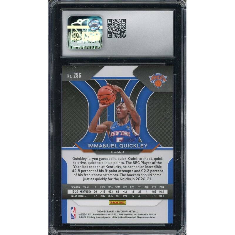 Immanuel Quickley 2020 Panini Prizm Basketball Rookie Card RC #296 Graded CSG 9 - 8'6" x 11'6"