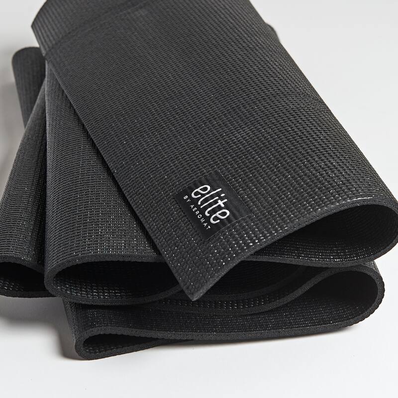Aeromat Elite Yoga/ Pilates Mat - 1/4" Thickness - 1/4" x 24 x 72" - Black