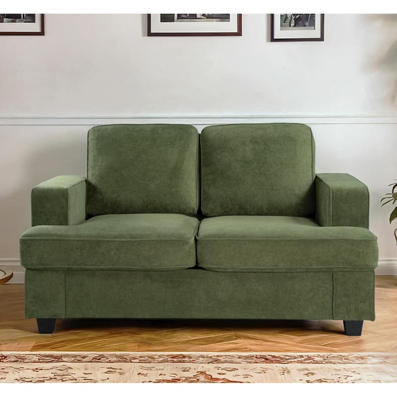 Modern Velvet Loveseat