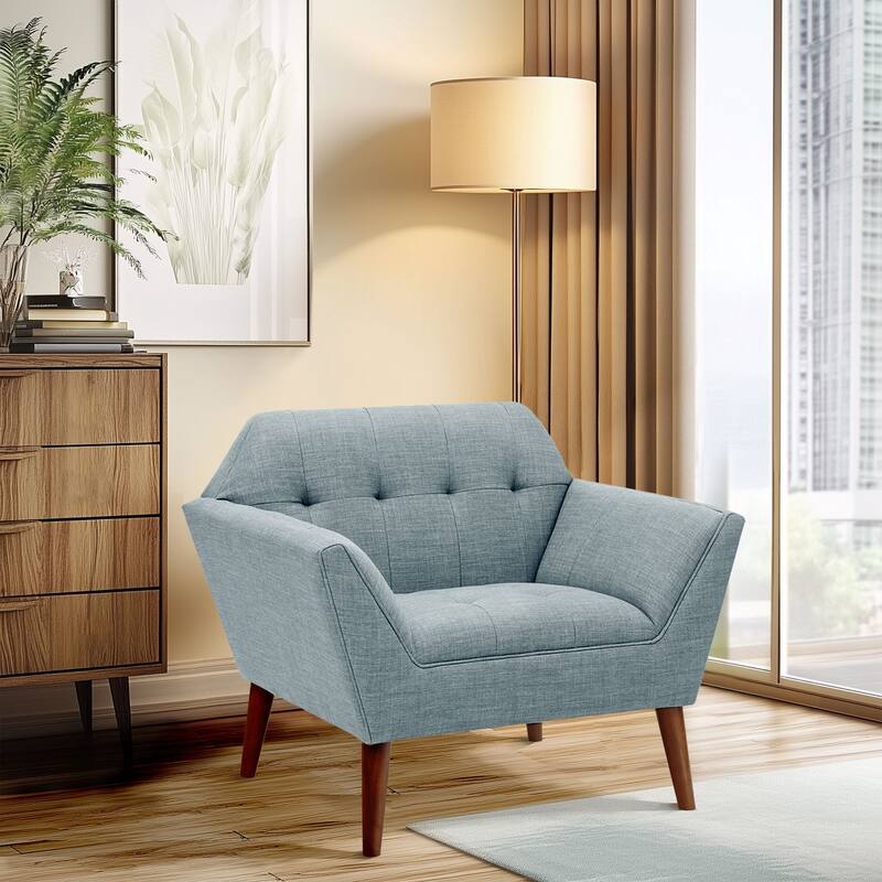 INK IVY Newport Wide Mid-Century Modern Lounge Chair