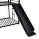 preview thumbnail 6 of 5, Metal Bunk Bed with Slide and Playhouse Design - Twin Over Twin, Sturdy Steel Construction