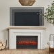 preview thumbnail 3 of 14, Malie Electric Fireplace Mantel in Venetian Gray by Real Flame