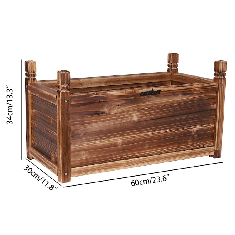 Wooden Raised Garden Bed Planter Box