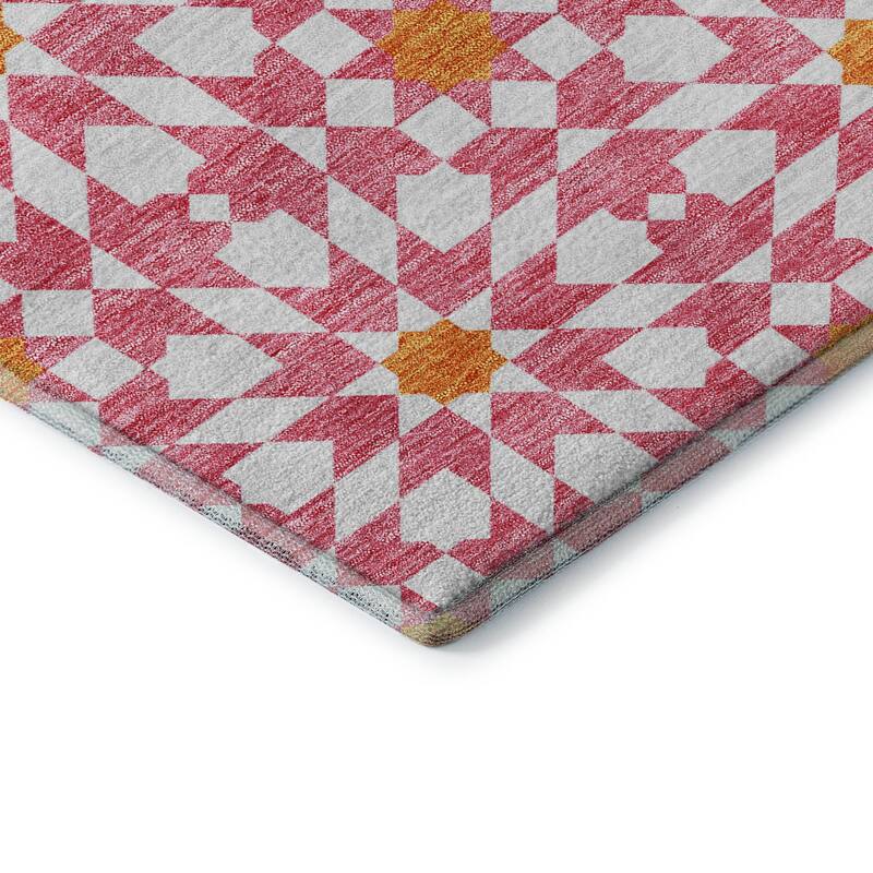 Premium Washable Super Soft Modern Mosaic Mayfield Rug