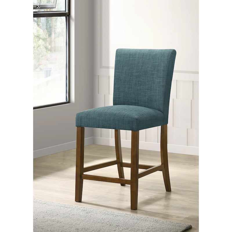 Paxton Upholstered Counter Height Dining Chair (Set of 2) - Teal Blue