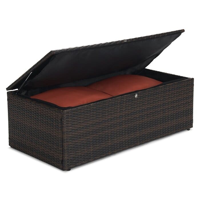 4-piece Wicker Patio Conversation Furniture Set