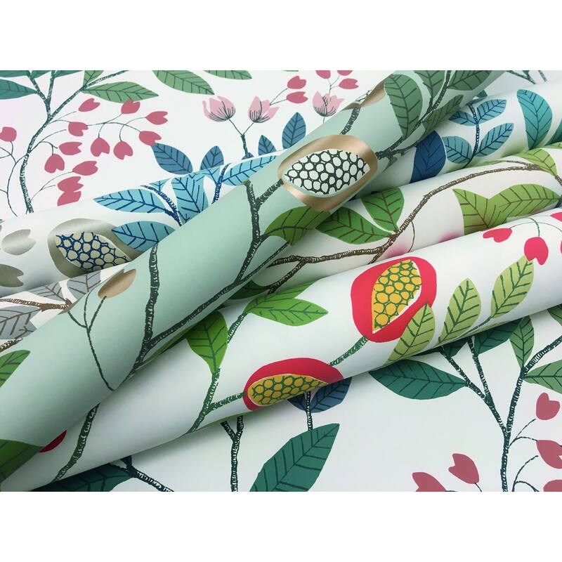 Montmorency Vinyl Eden Retreat Wallpaper 27 in x 27 ft = 60.75 sq ft