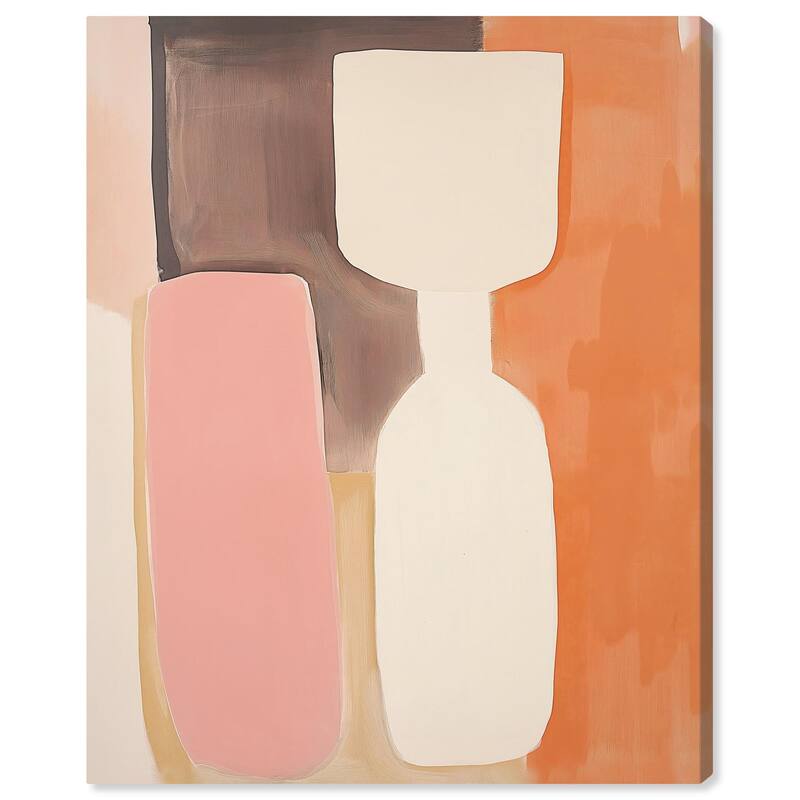 Peach Echoes I Canvas by Art Remedy, Gallery Wrapped - 20" x 24"