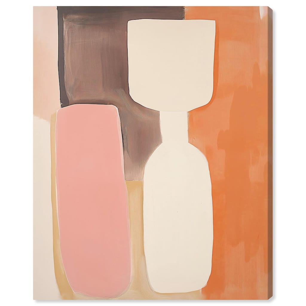 Peach Echoes I Canvas by Art Remedy, Gallery Wrapped