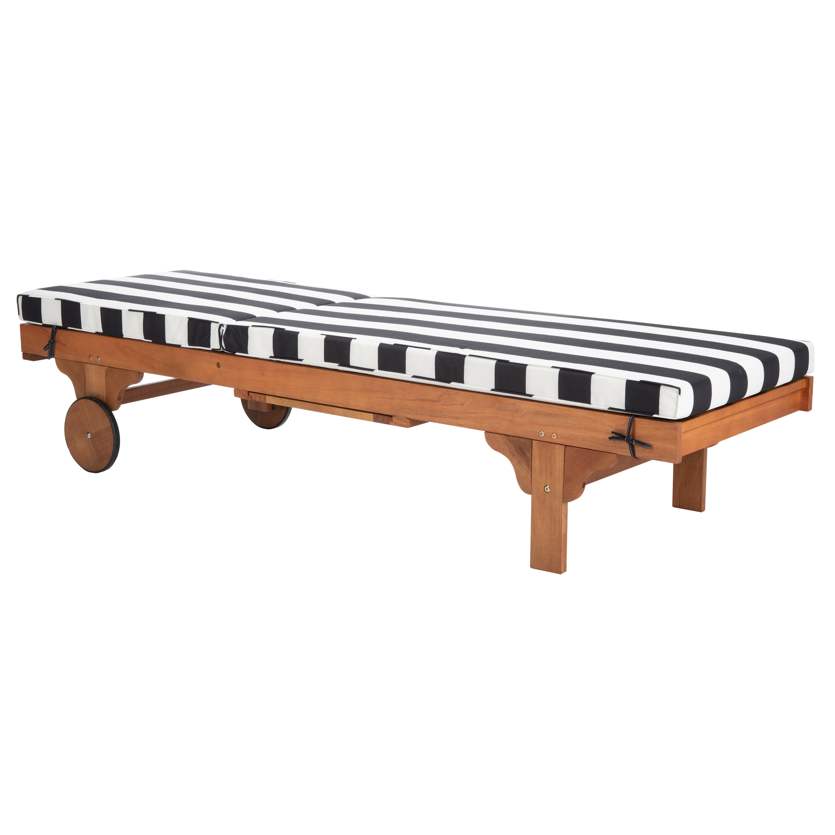 Black and white on sale striped lounge chair