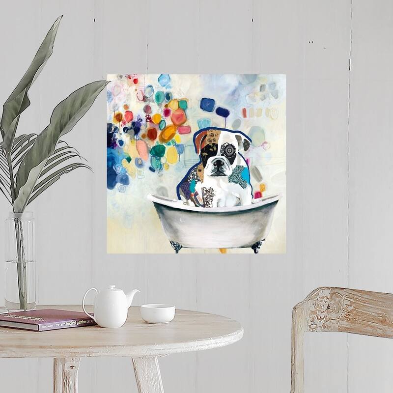 "Busters Bubble Bath" Poster Print - 24" x 24"