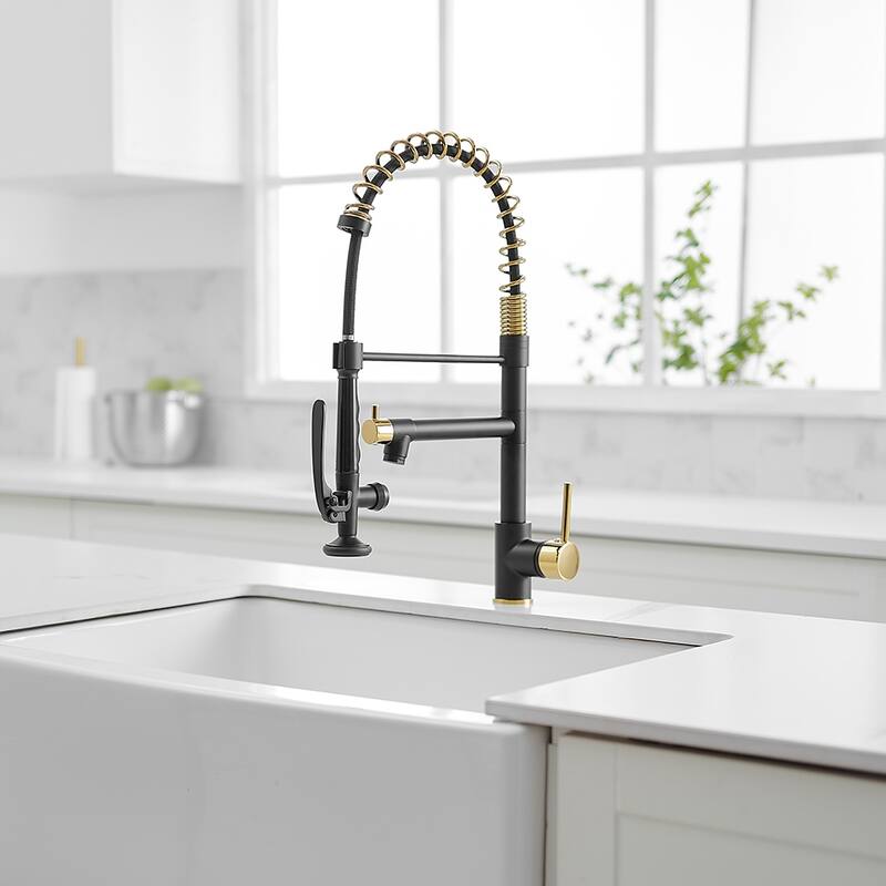 Pull Down Single Handle Kitchen Sink Faucet