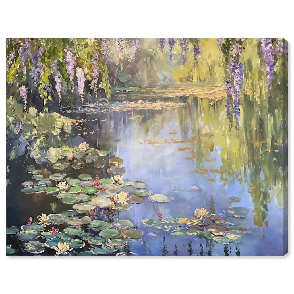 Lily Lagoon II Canvas by Art Remedy, Gallery Wrapped