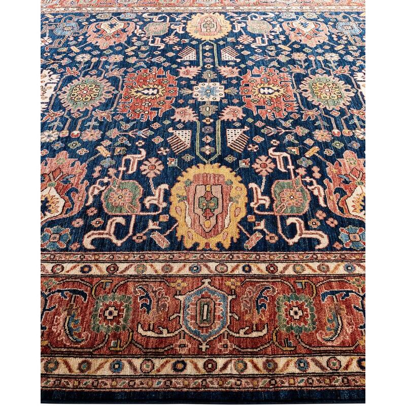 Serapi One-of-a-Kind Hand-Knotted Area Rug - Blue, 8' 1" x 9' 9" - 8' 1" x 9' 9"